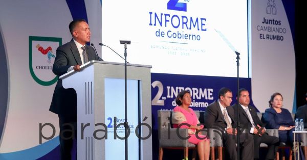 Rinde Mundo Tlatehui segundo informe: "cambio de rumbo en San Andr&eacute;s Cholula contin&uacute;a