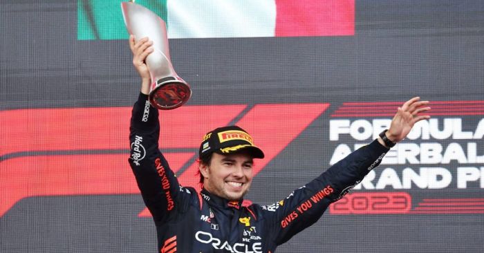 Triunfa Checo P&eacute;rez en GP de Azerbaiy&aacute;n 2023, gana y es nombrado Piloto del D&iacute;a