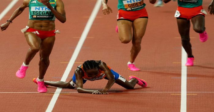 Cae campeona olímpica a unos metros de lograr el oro