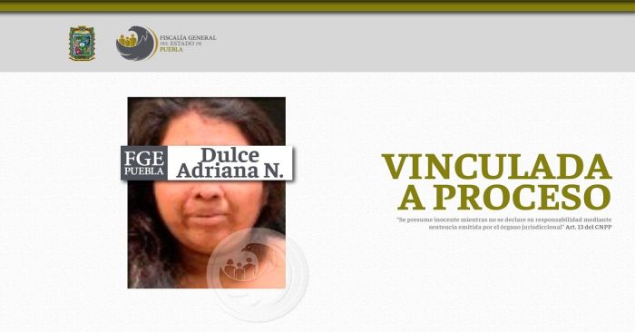 Vinculan a proceso a Dulce Adriana N., por el delito de lesiones calificadas