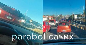 Arranca la jornada del jueves con intenso caos vial en la zona norte de Puebla