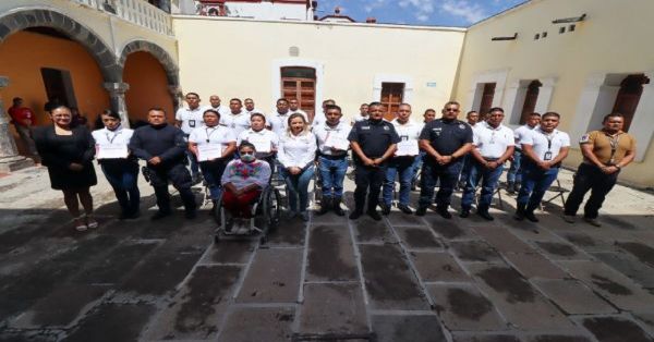 Reciben capacitación los policías de San Pedro Cholula