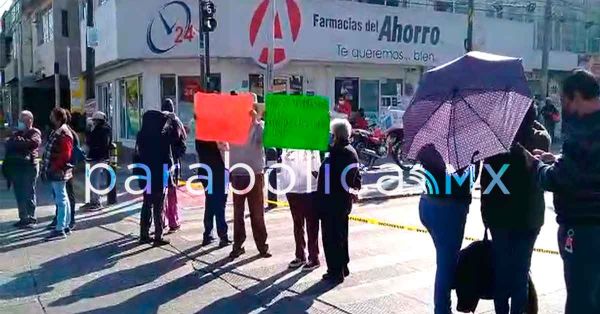 Cierran ejidatarios de San Baltazar Campeche cruce de Las Torres y Valsequillo