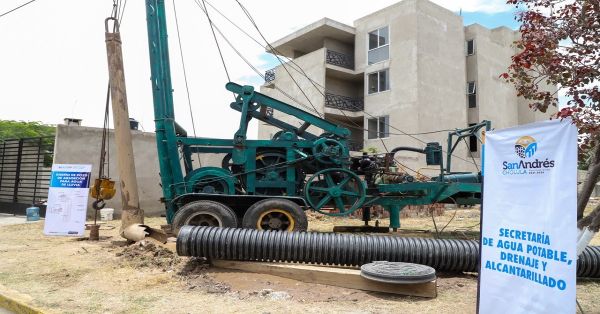 Inician en San Andrés Cholula construcción de tres pozos de absorción