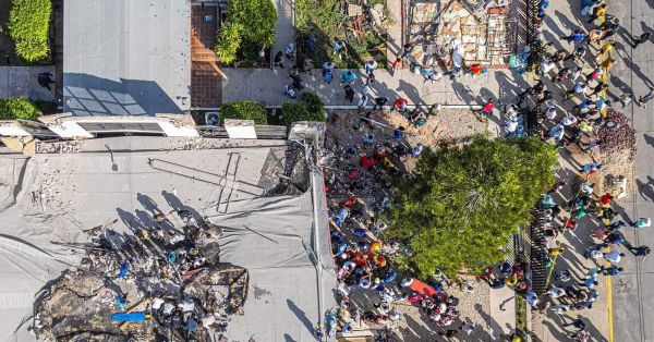 Van 10 muertos tras colapso de iglesia en Ciudad Madero, Tamaulipas