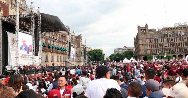 Protagonizan poblanos con AMLO festejo por los #5AñosDeLaVictoriaDelPueblo