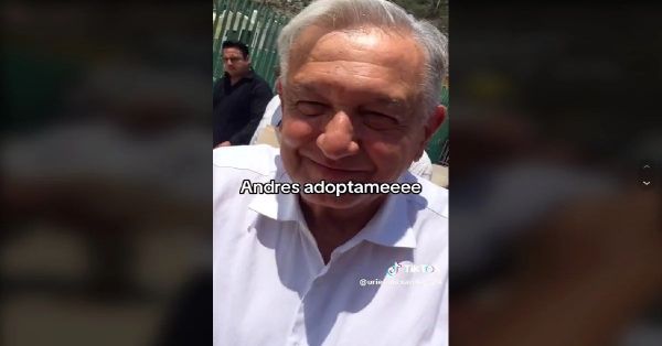 Pide joven a AMLO que lo adopte
