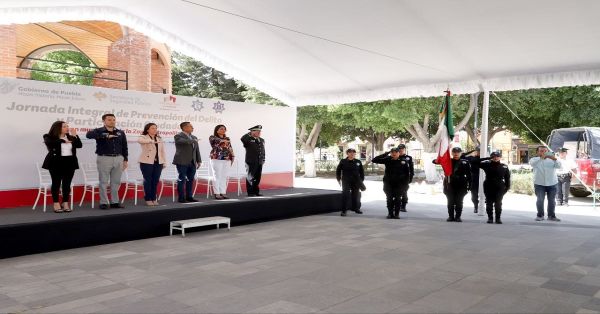 Realizan en San Andrés Cholula jornada integral de prevención del delito y participación ciudadana