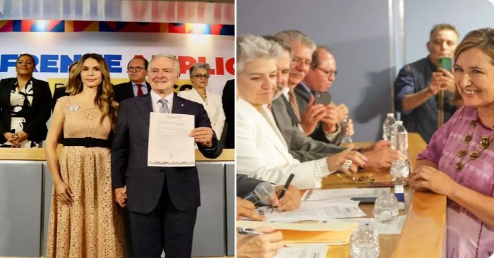 Se registran X&oacute;chitl Galv&eacute;z y Santiago Creel como aspirantes del Frente Amplio