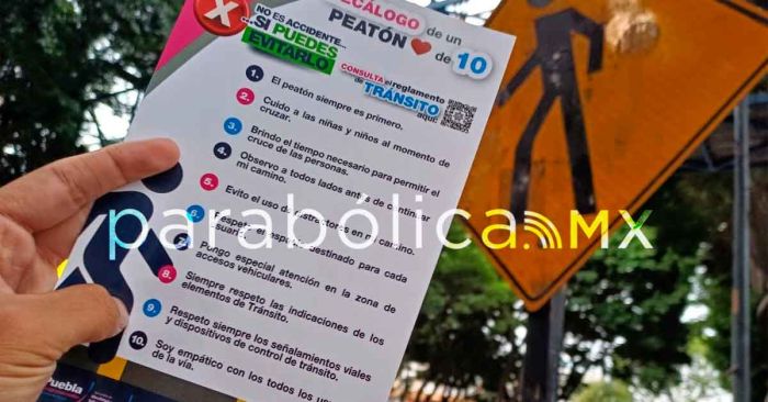 Difunden recomendaciones para la movilidad de peatones en la ciudad