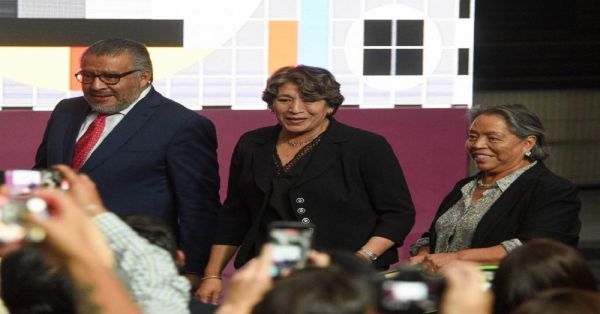 Toma protesta Delfina Gómez como gobernadora de Edomex
