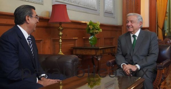 "Es mejor sumar esfuerzos": AMLO tras reunión con gobernadores de Durango y Puebla
