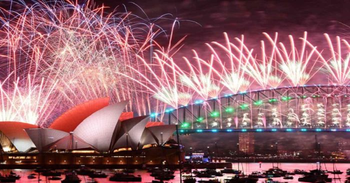 Reciben en Australia el año nuevo 2024