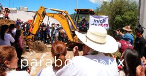 Inicia Sergio Salomón la construcción de un sistema de agua potable en Cañada Morelos