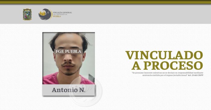 Vinculan a proceso a Antonio N. por el delito de feminicidio