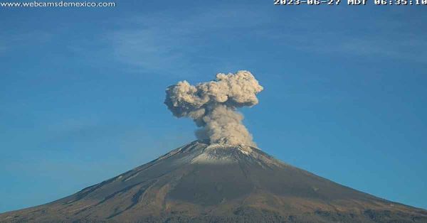 Se mantiene el Semáforo de Alerta Volcánica del Popocatépetl en Amarillo Fase 2