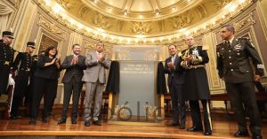 Inscriben en muro del Congreso: “2023, Año del Bicentenario del Heroico Colegio Militar”