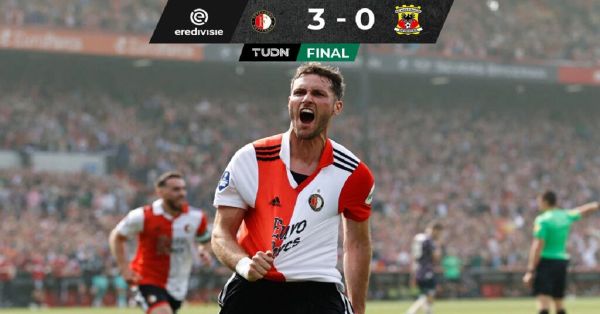 Logra Santiago Giménez hacer gol con Feyenoord y es campeón de Eredivisie