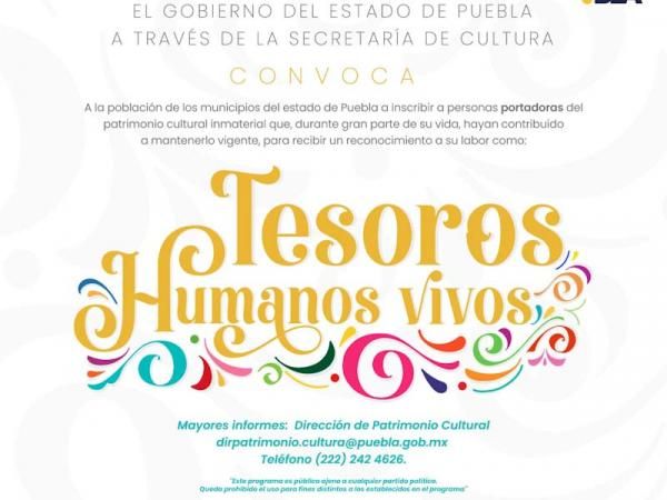 En agosto, gobierno estatal finalizará inscripciones para convocatoria “Tesoros Humanos Vivos”