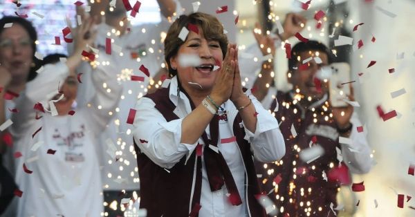 Anticipa Delfina Gómez victoria y ya tiene lugar para ir a celebrar