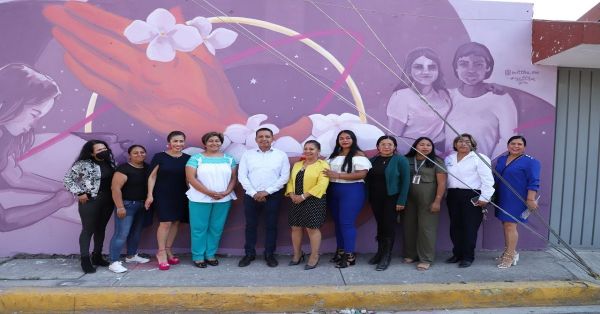 Inauguran cuarto mural para generar identidad y seguridad en las mujeres sanandreseñas