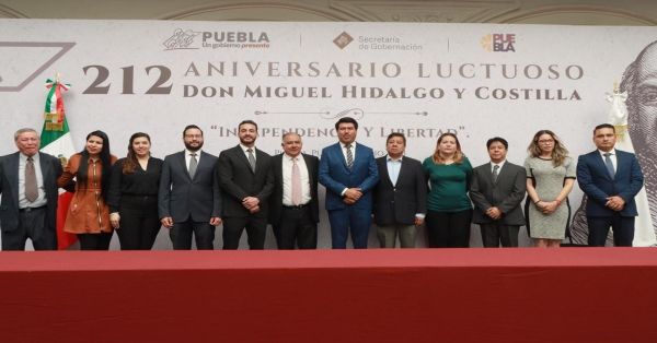 Conmemora en Puebla el 212 Aniversario Luctuoso de Miguel Hidalgo