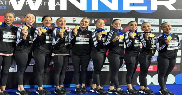 Gana México medalla de oro en el Mundial de Natación Artística