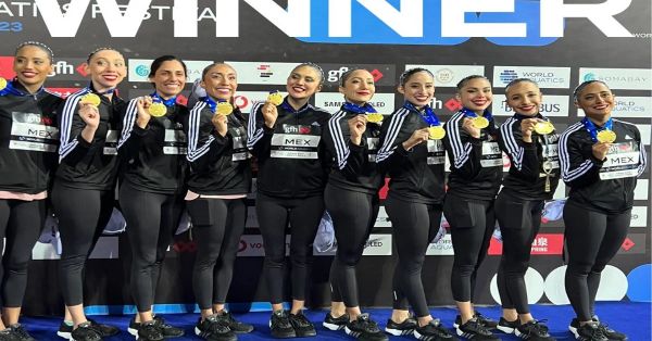 Gana México medalla de oro en el Mundial de Natación Artística