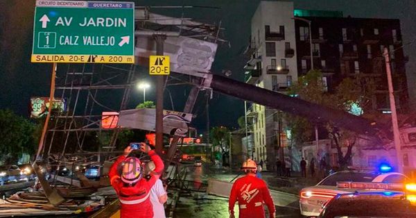 Se cae espectacular en la alcaldía Gustavo A. Madero por tormenta eléctrica