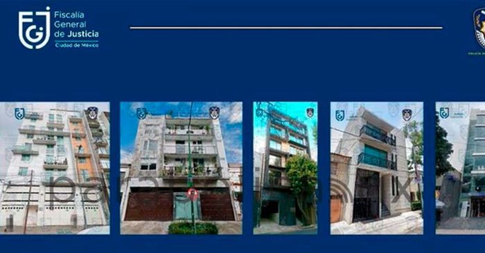 Asegura Fiscalía de CDMX 60 inmuebles relacionados con el Cártel Inmobiliario