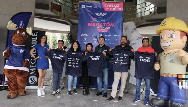 Promueven el Segundo Medio Maratón de Puebla 2023