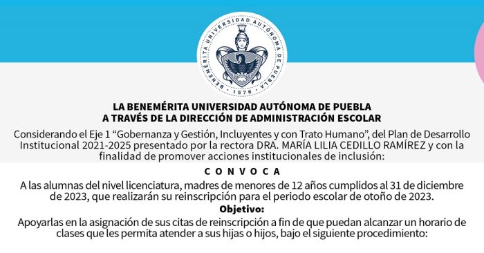 Apoyar&aacute;n a madres estudiantes de licenciatura en la BUAP
