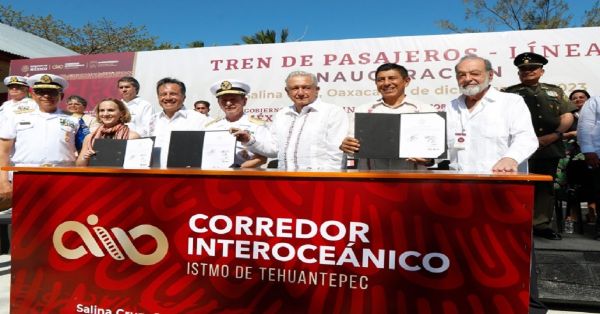 Inauguran Línea Z del Tren Interoceánico del Istmo de Tehuantepe
