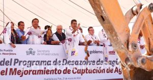 Arranca Sergio Salomón el Programa de Desazolve de Jagüeyes en la Mixteca poblana