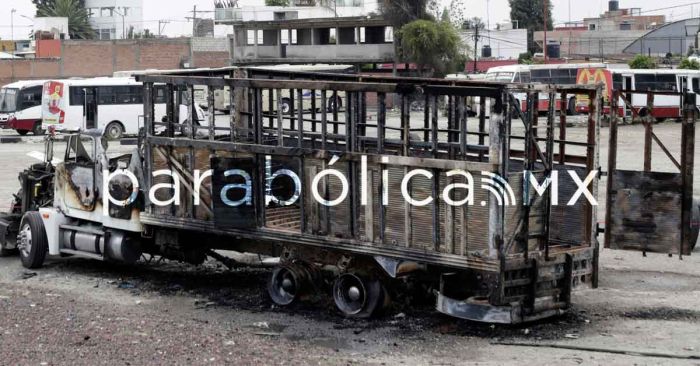 Sella Gobierno de San Pedro Cholula encierro de camiones tras explosión