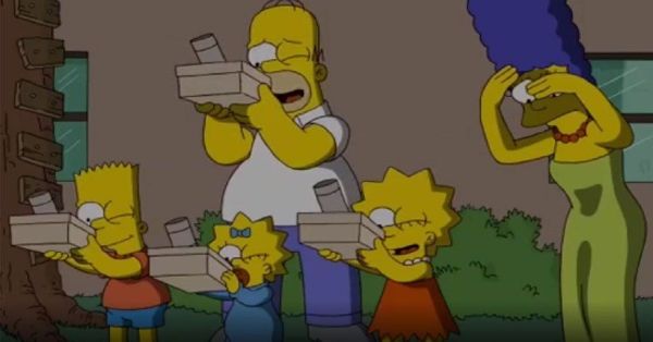 Predicen Los Simpson eclipse solar de este sábado