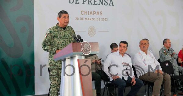 A la baja todos los delitos en Chiapas: Sedena