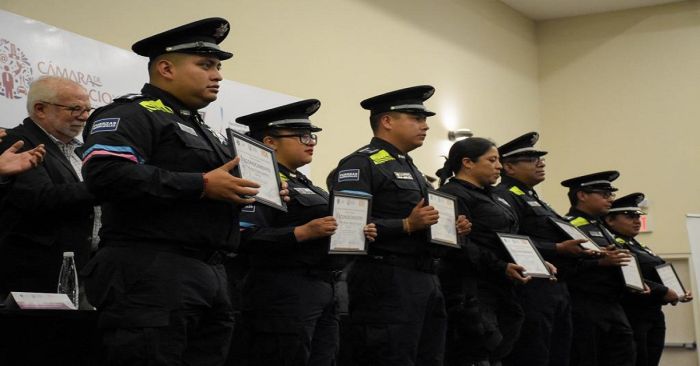 Reconocen labor de la Polic&iacute;a de Puebla Capital