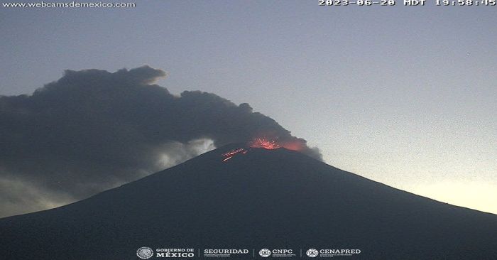 Mantienen semáforo de alerta volcánica en Amarillo Fase 2