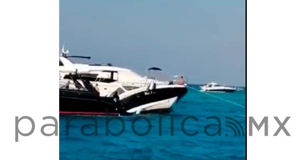 Se hunde yate en islas mujeres: 15 personas fueron rescatadas