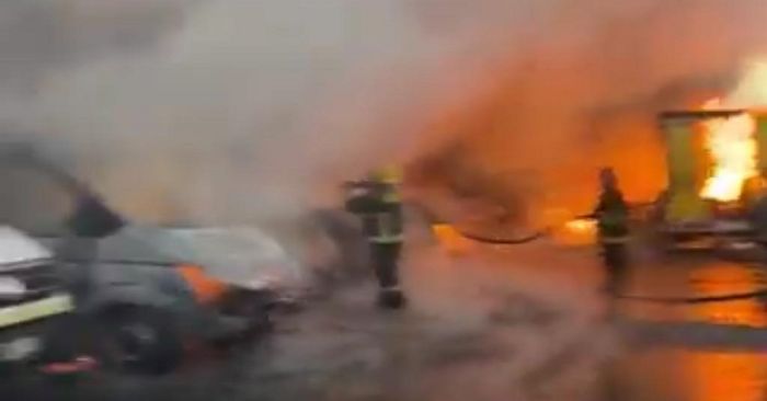 Sin reporte de lesionados en el incendio de la fábrica de San José Los Cerritos