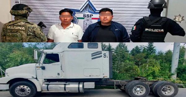 Recuperan tractocamión robado, mediante "Plan Centinela", SSP y SEMAR