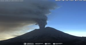 Registra Popocatépetl 1005 minutos de tremor de alta frecuencia