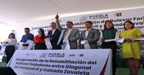 Inauguran el reencarpetamiento del bulevar Forjadores, obra a cargo del Gobierno del Estado