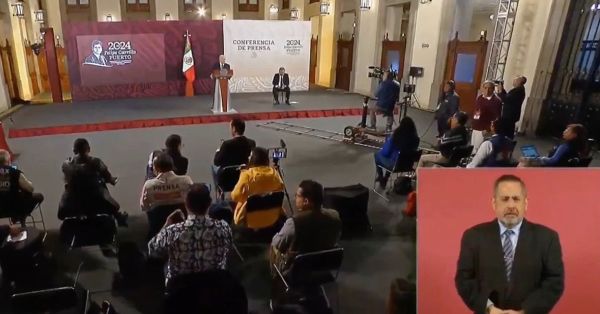 Interrumpe alerta sísmica la mañanera de AMLO