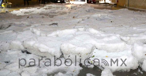 Deja granizada da&ntilde;os en techos y galerones en Yehualtepec