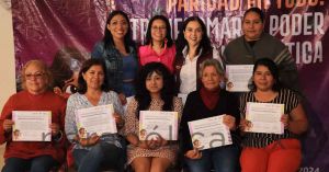 Imparte Morena taller de liderazgo político para mujeres