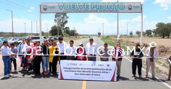 Inaugura Gobierno estatal la rehabilitaci&oacute;n de carretera de Buenos Aires a Tlachichuca