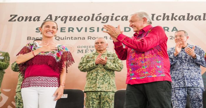 Celebra Sheinbaum en Quintana Roo la llegada de una mujer de izquierda a la Presidencia