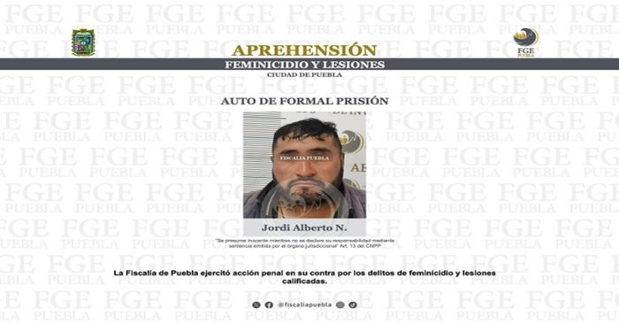 Detienen a Jordi Alberto N. lesiona, atropellar y matar a su ex pareja en Puebla